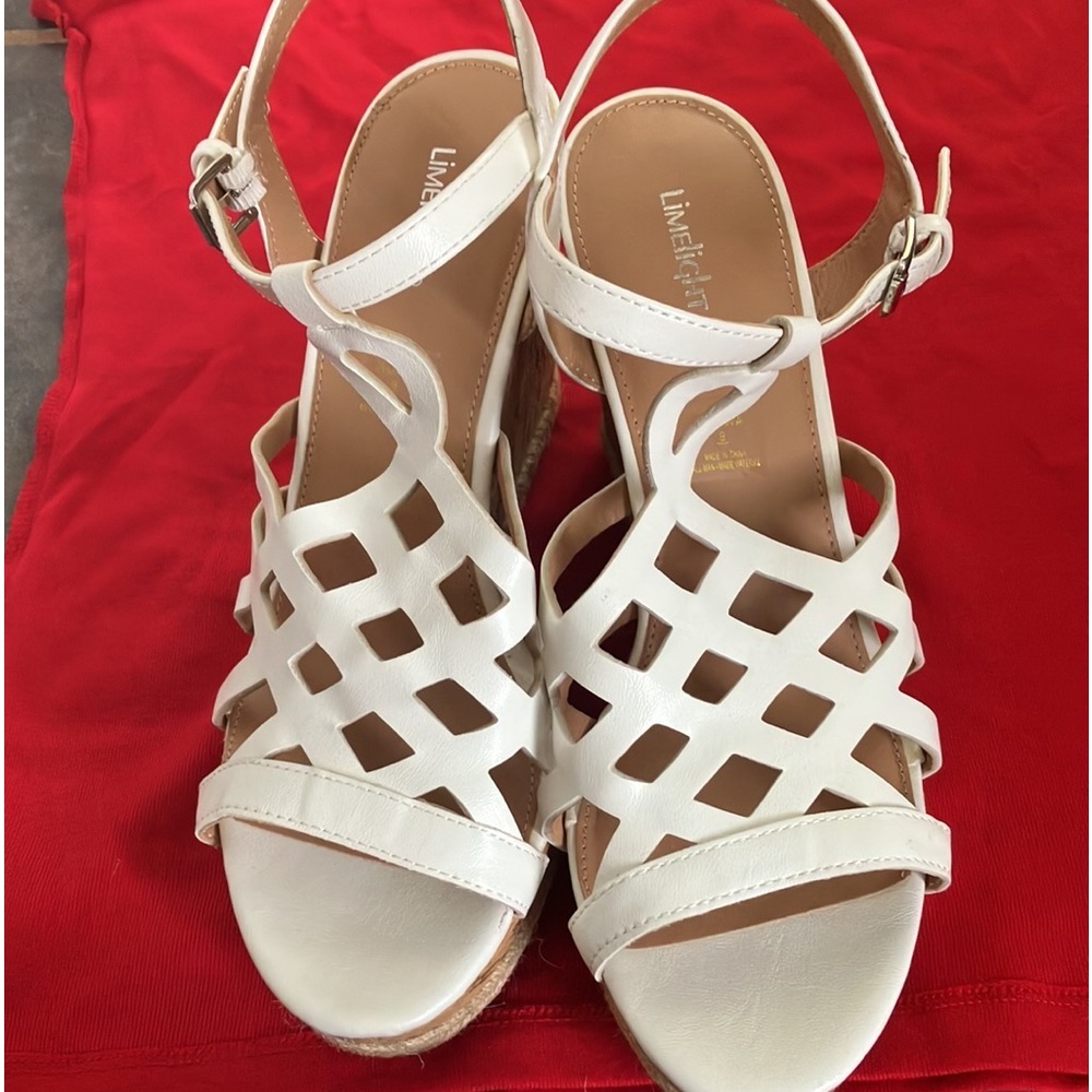 Limelight White Platform Sandals